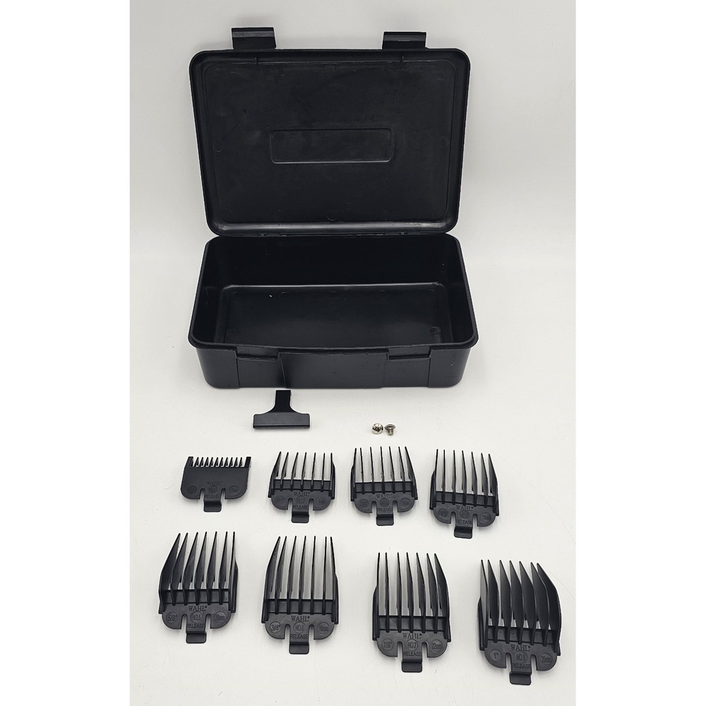 Wahl Hair Clipper Guard Set with Storage Box and Blade Cover 1/8 inch to 1 inch